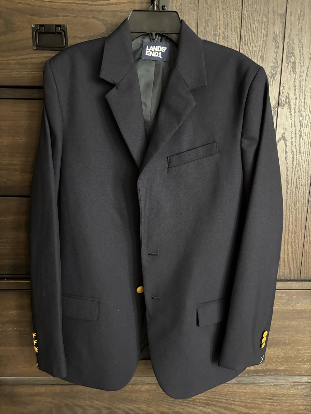 Lands' End Boys Navy Sport Coat